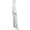 Kleenguard A40 Coveralls - Zipper Front, Elastic Wrists, Ankles, Hood & Boots, L, 25 PK, White KCC44333